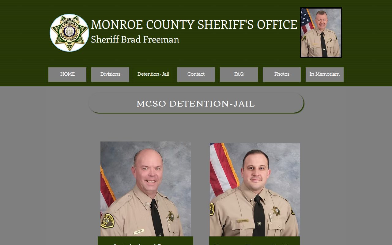 Monroe County Sheriff Detention Division official page