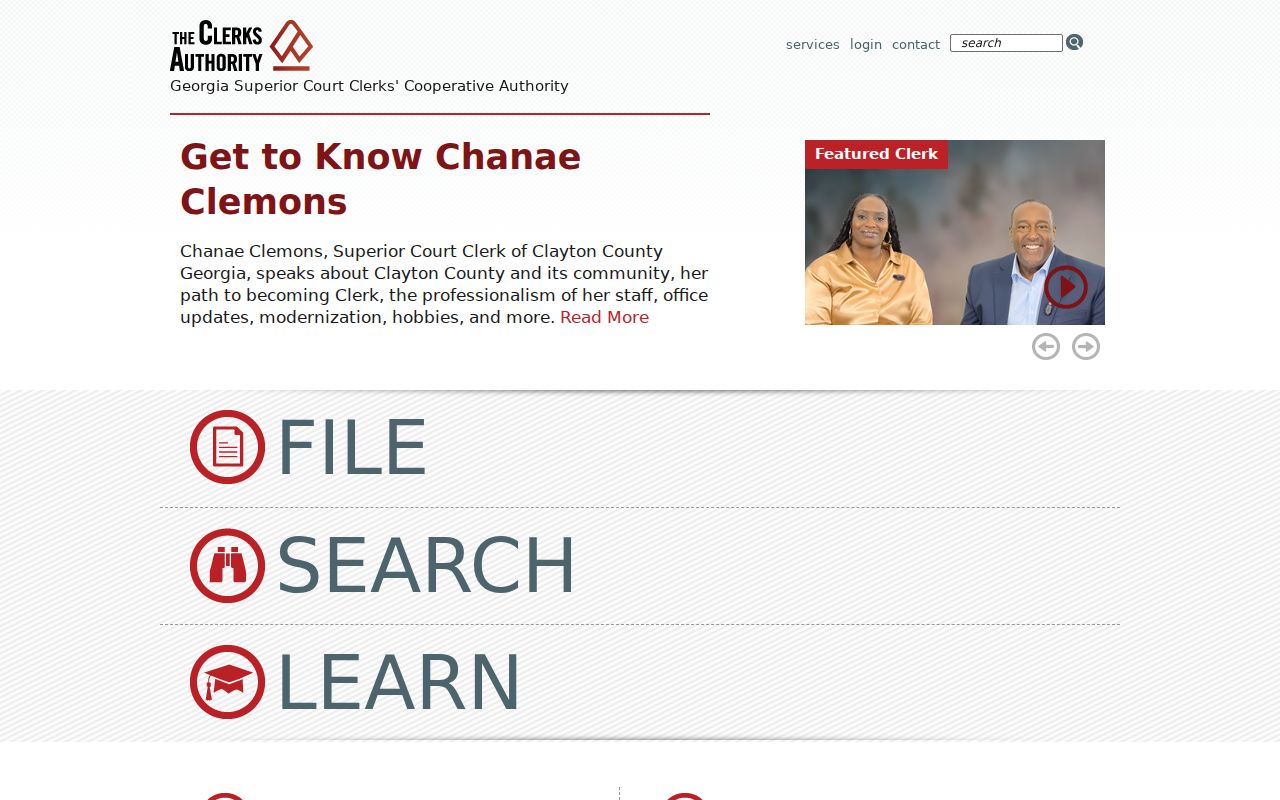 Georgia Superior Court Clerks Cooperative Authority official portal