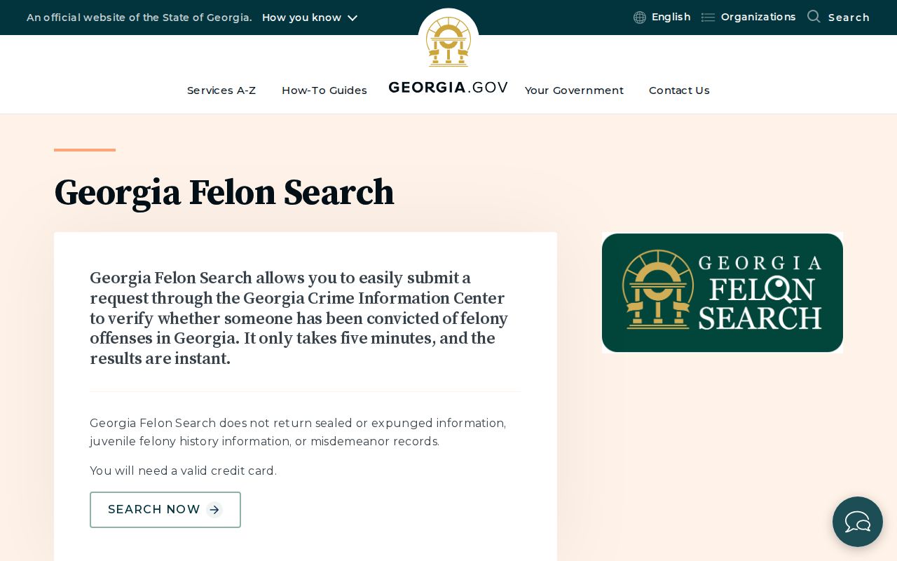 Georgia Felon Search for Monroe County criminal history